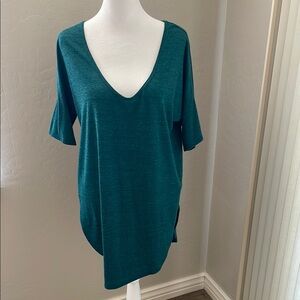 Old Navy Teal V-Neck Women's tunic style Top